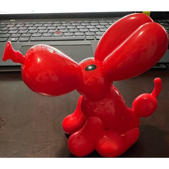 Pre-Own Toys Moose Squeakee Minis Redgy the Puppy Balloon Dog Interactive Red - Picture 3 of 5